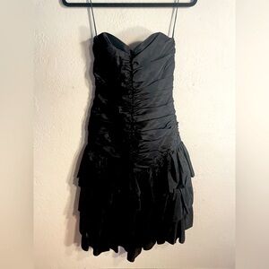 Roberta California Black Stapless Cocktail/Prom Dress.